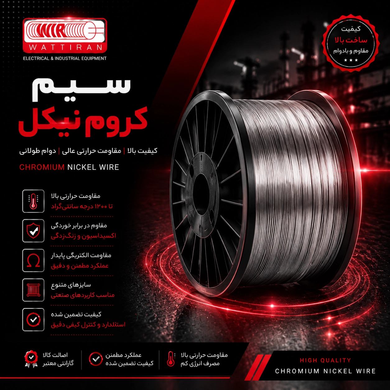 nichrome-wire سیم کروم نیکل - Image 1